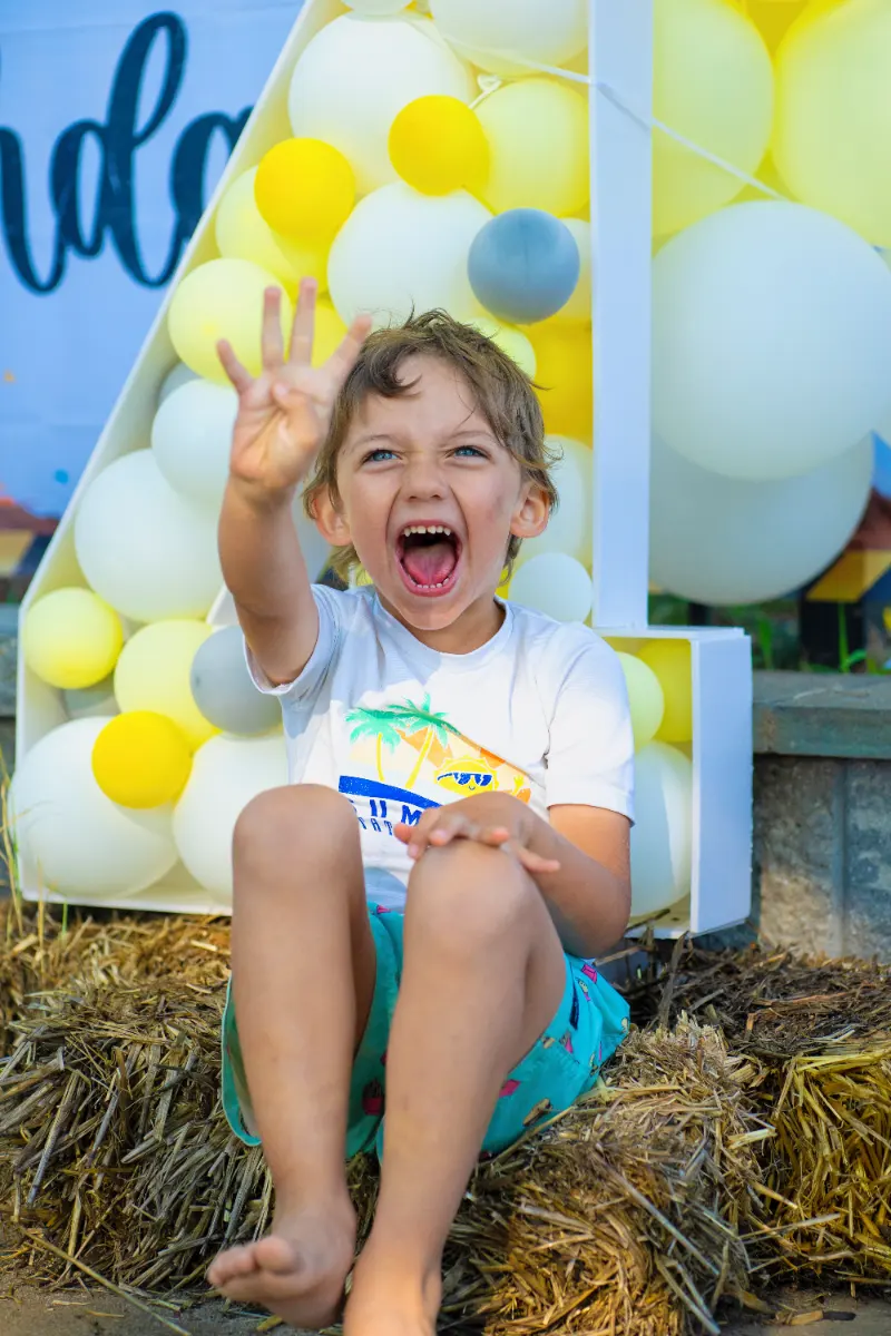 Balloon twisting for children